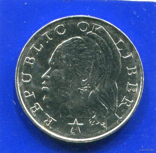 Либерия 25 центов 2000 UNC