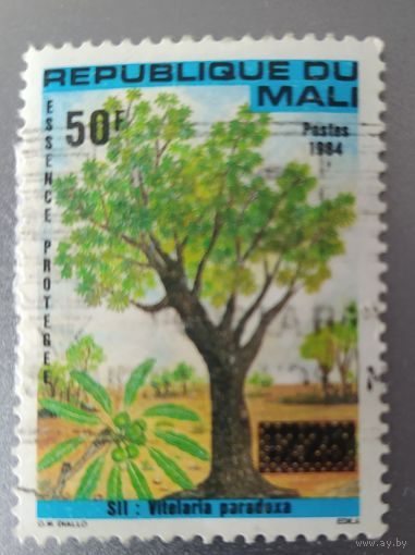 Мали 1992 N 1149 надпечатка на марке N 1016 номинал 1225 1984.