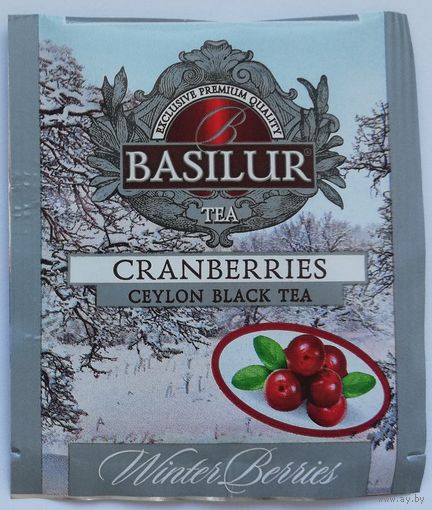 Чай Basilur Cranberries (черный с ароматом клюквы) 1 пакетик