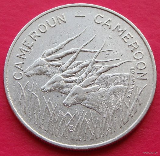Камерун. 100 франков 1983 год KM#17 "Африканская антилопа"