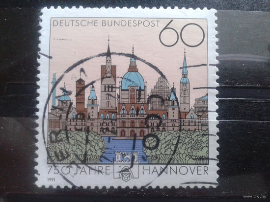 Германия 1991 750 лет г. Ганновер Михель-0,6 евро гаш.
