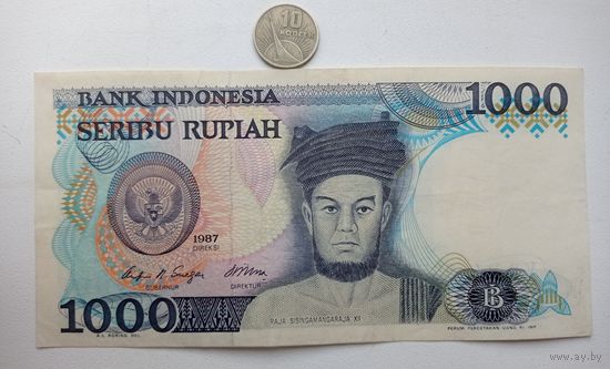 Werty71 Индонезия 1000 рупий 1987 банкнота