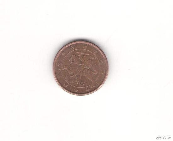 1 евроцент 2015 Литва. Возможен обмен