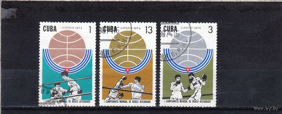 Куба.Спорт. 1 чемпионат мира по боксу. 1974.