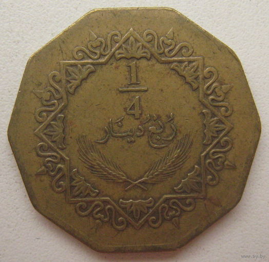 Ливия 1/4 динара 2009 г.