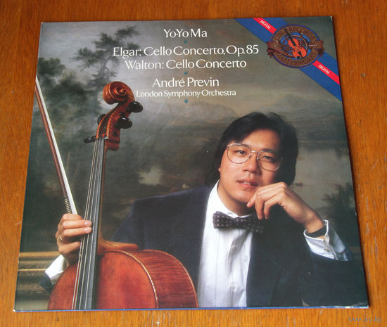 Yo-Yo Ma. Elgar & Walton - Cello Concertos LP, 1985