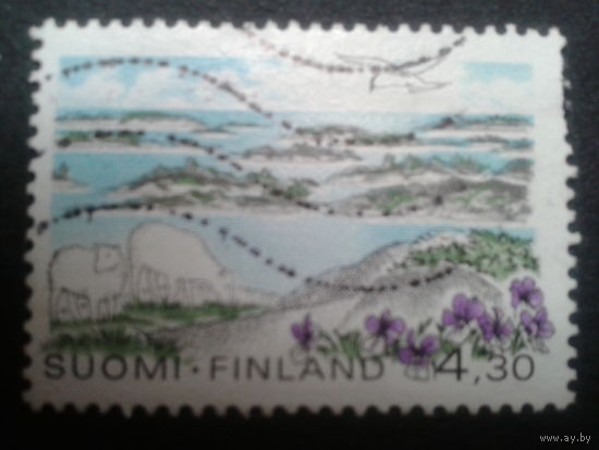 Финляндия 1997 национальный парк цветы, овцы