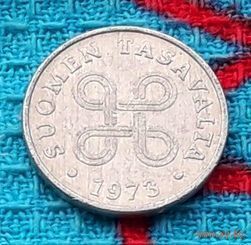 Финляндия 1 пенни 1973 года