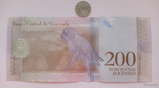 Werty71 Венесуэла 200 боливаров 2018 UNC банкнота
