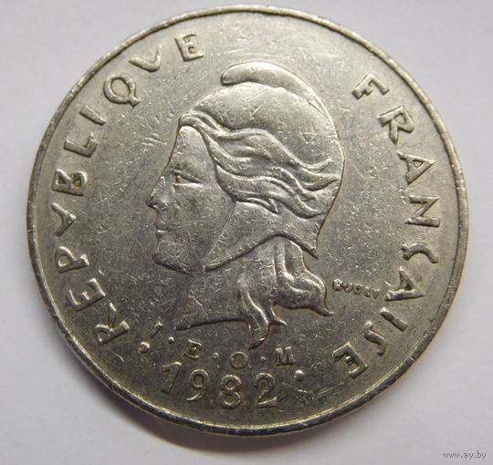 Французская Полинезия 50 франков  1982 г