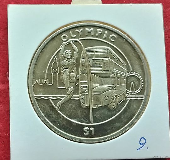 Сьерра-Леоне 1 доллар, 2012 XXX летние Олимпийские Игры, Лондон 2012 - Прыжок с шестом