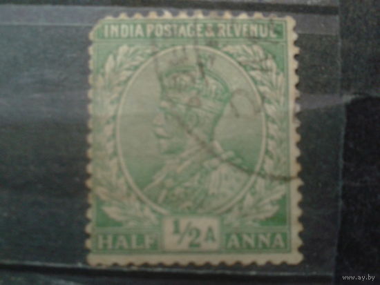 Британская Индия 1912 Король Георг 5 1/2 анны