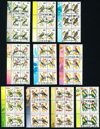 Девятый стандартный выпуск "Птицы сада" Беларусь 2006 год (648-659) 10 марок в сцепках по 6