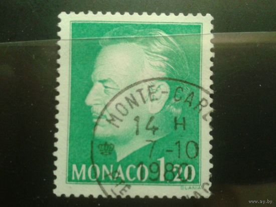 Монако 1974 князь Ренье 3  1,2фр Михель-2,0 евро гаш