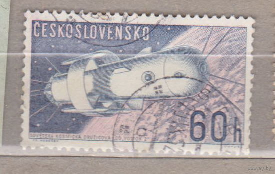 Космос Восток-2 Чехословакия 1962 год  лот 1019
