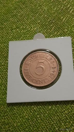 Сейшелы 5 центов, 1948 г
