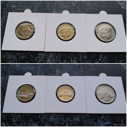 Распродажа с 1 рубля!!! Северная Корея 3 монеты (1, 1, 2 чона) (ФАО) 2002 г. UNC