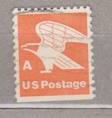 ПОЧТА ПТИЦА Орел-внутренняя Почта США 1978 год Лот 1 без нижней перфорации