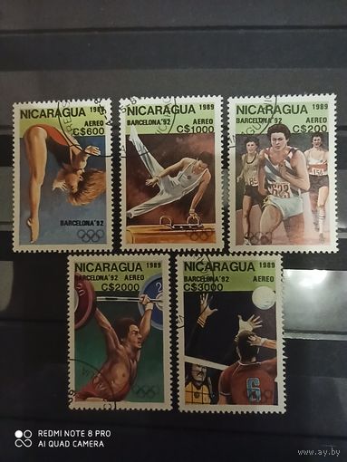 Никарагуа 1989. Олимпийские Игры-Барселона, Испания 1992