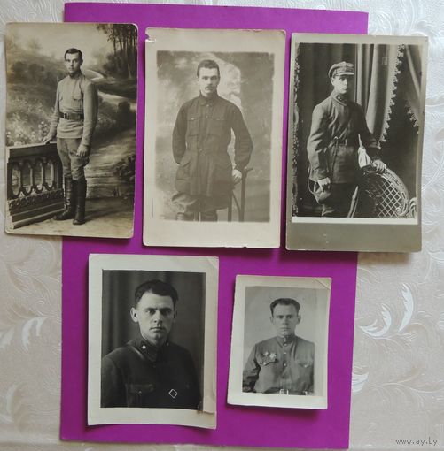 Фото "Судьба офицера", 1923- 1942 гг., 5 шт. (на фото один человек)