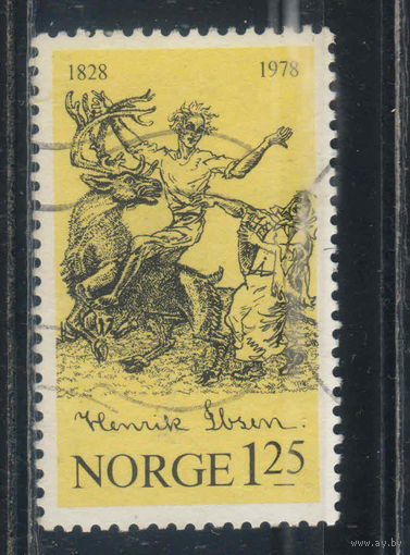 Норвегия 1978 150 летие Генрика Ибсена Пер Гюнд на северном олене #764