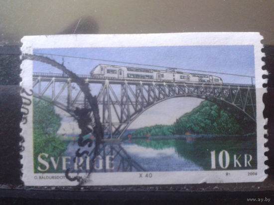 Швеция 2006 Мост, поезд Михель-2,2 евро гаш