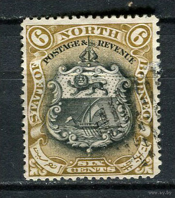 Северное Борнео (Британский протекторат) - 1897 - Герб 6С - [Mi.73] - 1 марка. Гашеная.  (Лот 54Eu)-T5P6