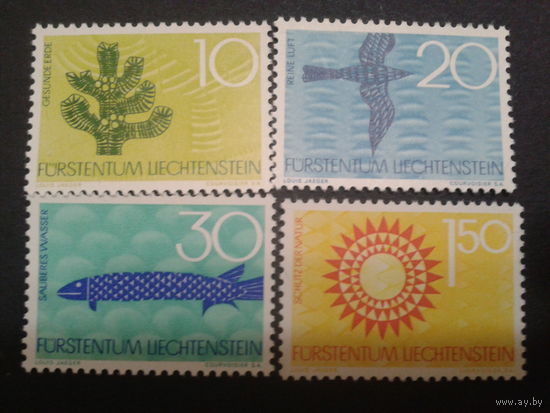 Лихтенштейн 1966 полная серия Природа