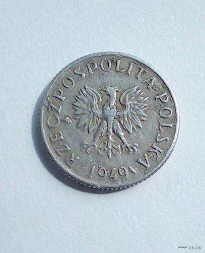 Польша 1 грош 1949 г