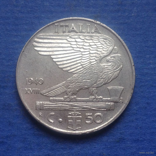Италия 50 чентезимо 1940 магнитная