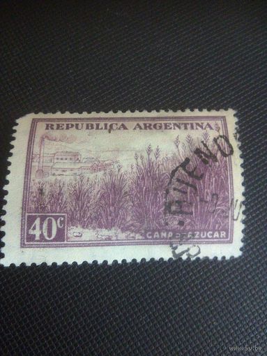 Аргентина. Сахарный тростник. 1949г. гашеная