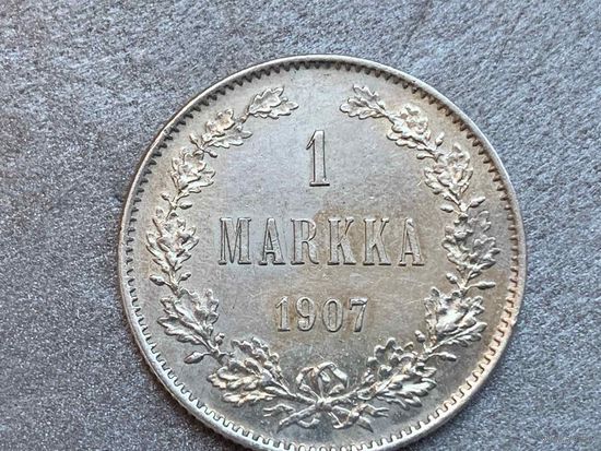 1 маркка 1907.Николай2.Серебро.
