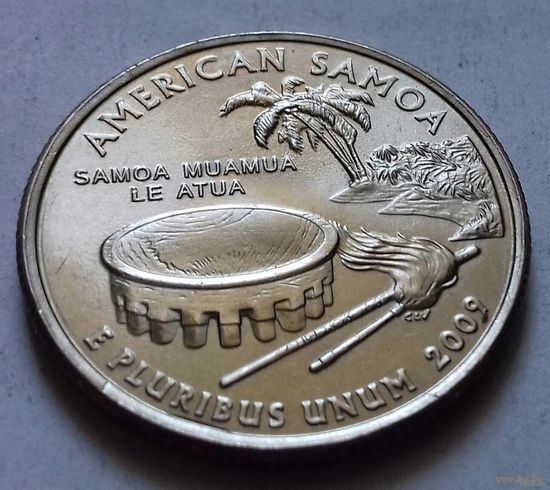 25 центов, квотер США, Американское Самоа, P D