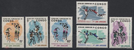 Конго 1965 год. Спорт. I Африканские игры, Леопольдвил MNH