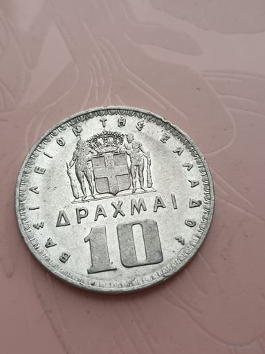 Греция 10 драхм 1959г(8)