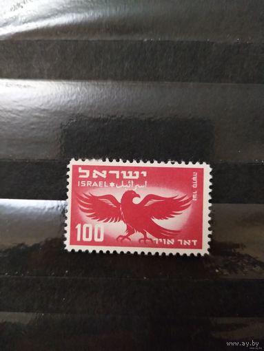 1950 Израиль фауна чистая клей след от лёгкой наклейки самая дорогая марка серии (2-7)
