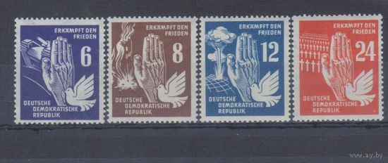 [555] Германия ГДР 1950. Борьба за мир. СЕРИЯ MNH