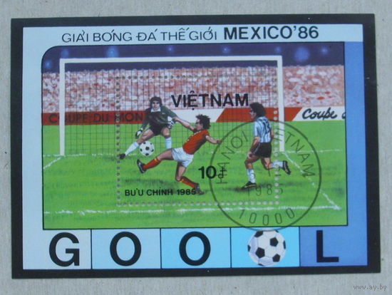 Вьетнам. Футбол. ( Блок ) 1986 года. *130.
