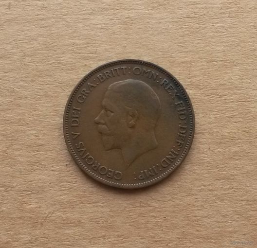 Великобритания, 1 пенни 1935 г., Георг V (1910-1936), малый портрет