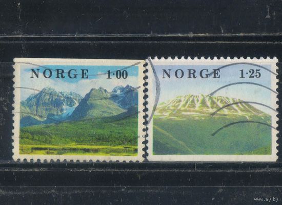 Норвегия 1978 Горы Ленангстиндене и Йегервасстиндене в Люнгене Трёмсе Гора Гаустатоплен в Вестфолде и Телемарке #771-2