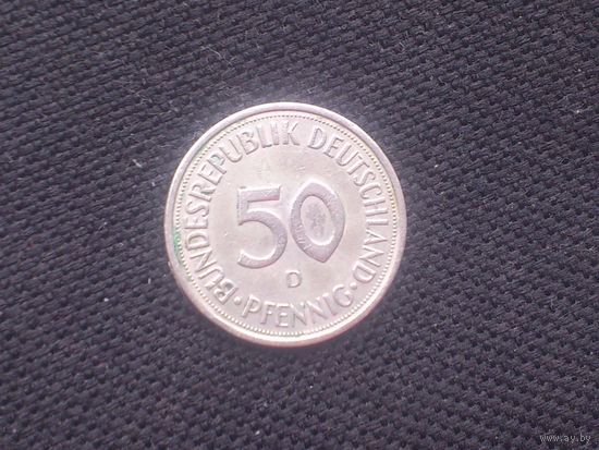 50 пфеннигов ГЕРМАНИЯ ФРГ D 1982 год