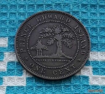 Великобритания (Канада) остров Принца Эдварда 1 цент 1871 года. Королева Виктория.