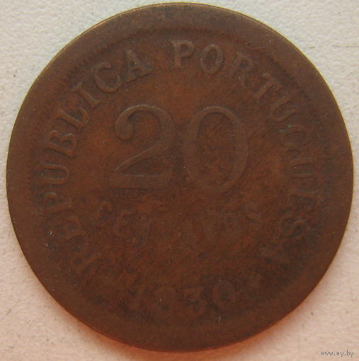 Кабо-Верде 20 сентаво 1930 г. Цена за 1 шт. (gl)
