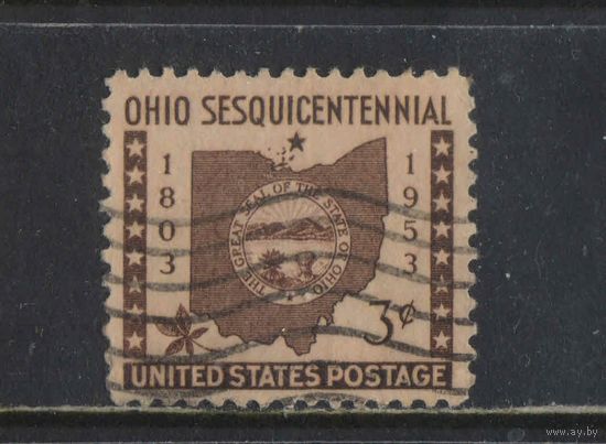 США 1953 100 летие включения штата Огайо #637