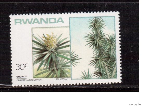 Руанда-1984,(Мих.1252) **  , Флора, Цветы