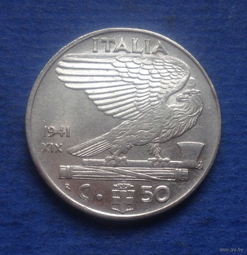 Италия 50 чентезимо 1941 магнитная