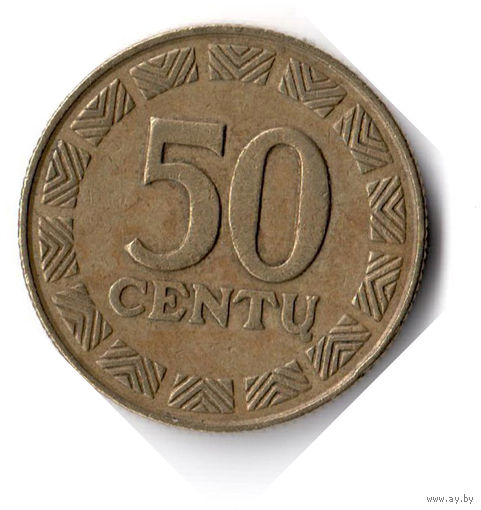 Литва. 50 центов. 1998 г.