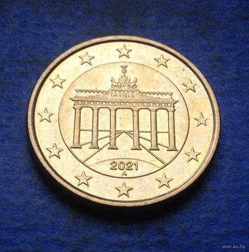 Германия 10 евроцентов 2021 A