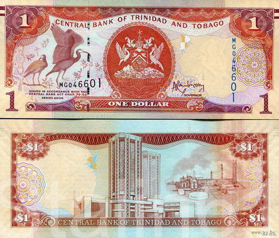 Тринидад и Тобаго 1 доллар  2006 год UNC