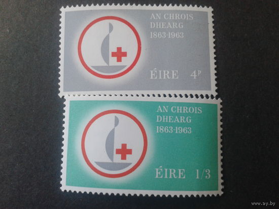 Ирландия 1963 красный крест полная серия